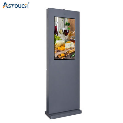 OEM Black Floor Stand Digital Signage LCD TV 65 Inch Multi Functional