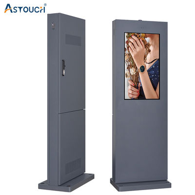 OEM Black Floor Stand Digital Signage LCD TV 65 Inch Multi Functional