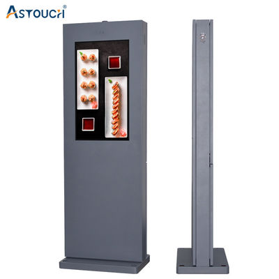 OEM Black Floor Stand Digital Signage LCD TV 65 Inch Multi Functional