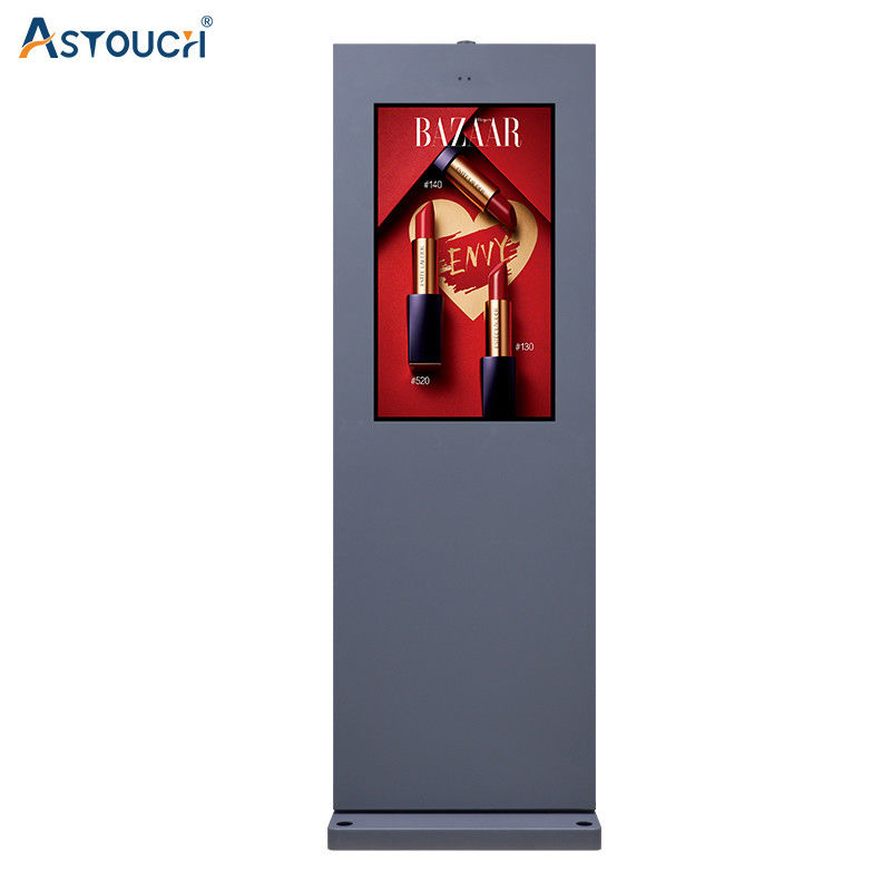 OEM Black Floor Stand Digital Signage LCD TV 65 Inch Multi Functional